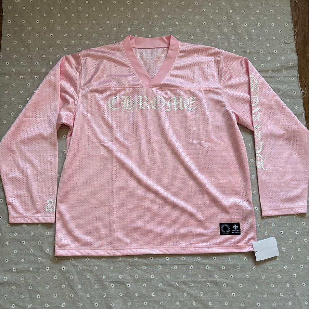Chrome Hearts Love You Mesh Warm Up Jersey Pink